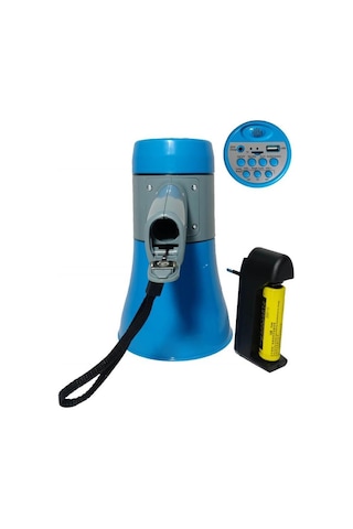 Lastvoice Mgf-50 Usb Şarjlı El Megafon 50 W Kayıt Usb Siren - Şarj Aleti İçerisinde