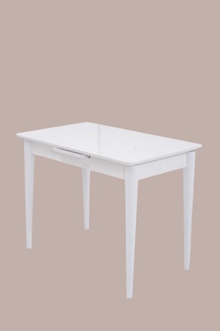 Melisa Mdf Lak Panel Açılır Mutfak Masası 60x100 beyaz