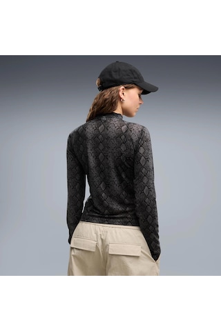 Puma Snake Aop Kadın Siyah Sweatshirt 638749-01