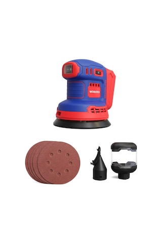Workpro Wp392203 20volt 125mm Şarjlı Kömürsüz Devir Ayarlı Profesyonel Eksantrik Zımpara Aküsüz