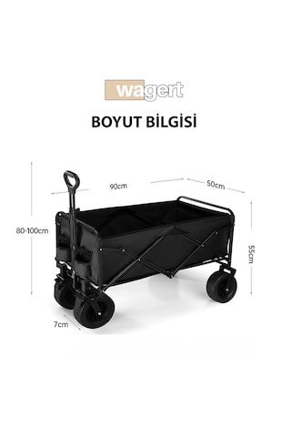 Büyük Çok Amaçlı Katlanır Kamp Piknik Tatil Sahil El Arabası Bahç