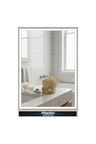 Monbc Coralia Mercan 3d Tasarım Dekoratif Biblo, Hediyelik Ve Ev Ofis İçin Şık Aksesuar