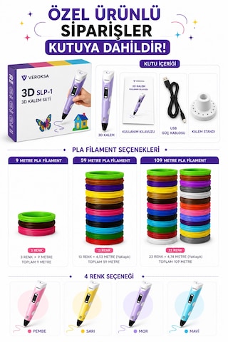 Mavi 3d Kalem + 146 Parça Bloks Seti Yaratıcılığını Tek Pakette Keşfet Stitch109