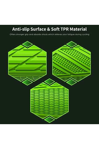 Darbeye Dayanıklı Bisiklet Gidon Sapları 22.2mm Bisiklet Y20500gr Yeşil Yeşil