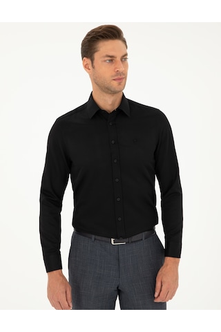 Pierre Cardin Erkek Siyah Gömlek Desenli 50298071-vr046 Siyah