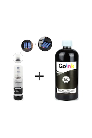 Epson L3252 İçin 103 Mürekkep 500 Ml Siyah + 70 Ml