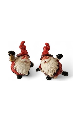 İkili Noel Baba 8x6 Cm