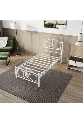 Aksviva Pero Tek Kişilik Ferforje Metal Karyola