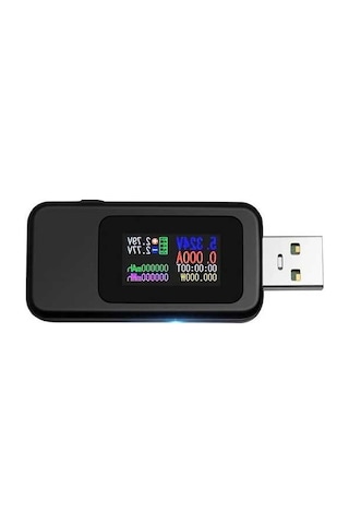 Pazly Voltmetre Usb Test Şarj Ölçer Kws-mx18l Kws Güç Gerilim Dijital Dedektörü Dc Cihazı Bankası Ampermetre Akım Zv
