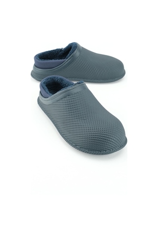 Gezer Erkek Kışlık Eva İçi Peluşlu Sessiz Taban Ev Bahçe Terlik Gt5kmm.15336.00.013.2f Lacivert