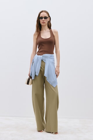 Suud Collection Kahverengi Tara Halter Top