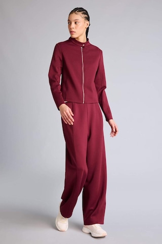 Defacto Standart Fıt Dik Yaka Skuba Dalgıç Kumaş Fermuarlı Sweatshirt G1172ax26spbr115 Bordo-br115