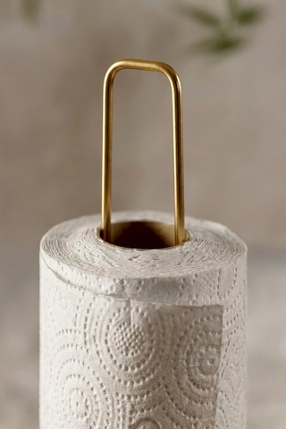 Paslanmaz Metal Peçetelik-rulo Kağıt Havluluk 29 Cm Gold