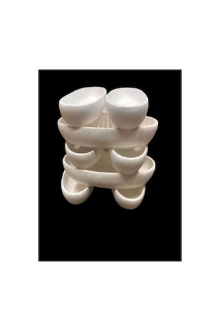 Kendin Boya Taş Tozu Tabak 10 Adet 23x9x3cm Boyasız Etkinlik Hobi Sanat
