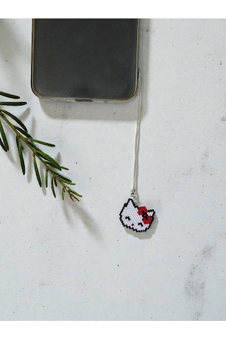 Hello Kitty Figürlü Miyuki Telefon Charm