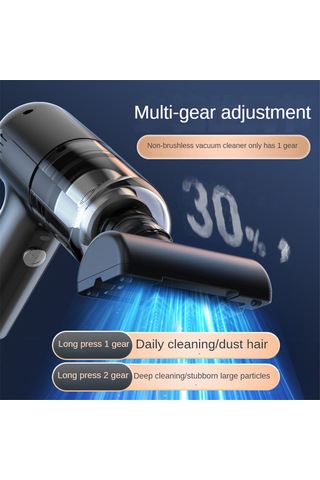 Savoringdetails Araba Vakum Süpürgesi Yüksek Güçlü El Tipi Mini Vakum Kablosuz 10000pa