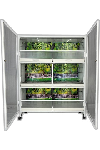 İstanbul Kafes Model M06-50t Pvc Kuş Dolabı