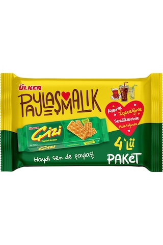 Ülker Çizi Peynirli Kraker 5 x 4'lü 280 G