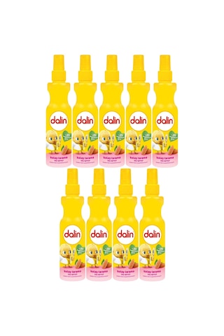 Dalin Kolay Saç Tarama Spreyi 200ML Badem Özlü (9 Lu Set)