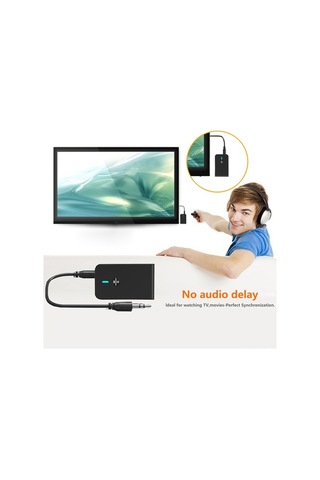 Pazly Bt-6 2'li 1 Arada Bluetooth 5.0 Verici-alıcı - Kablosuz Ses Adaptörü Tv, Araç, Kulaklık İçin