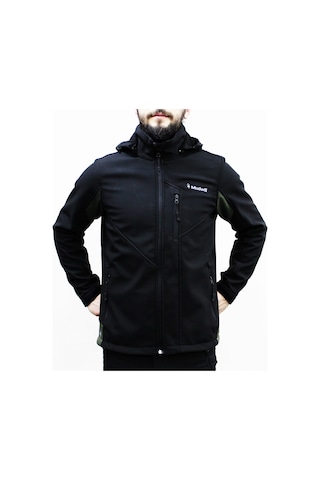 Mudwill Softshell Erkek Mont Ceket  Haki-Siyah