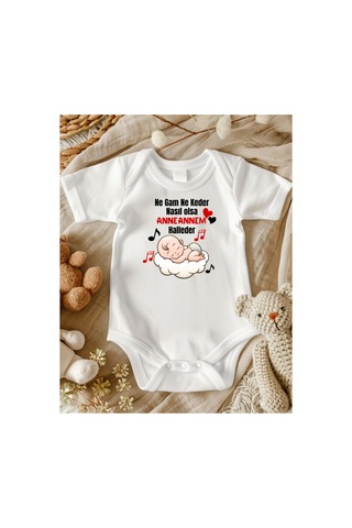 Lupi Anneanne Tasaımlı Bebek Zıbın % 100 Pamuk Unisex 159 ekru Lupi Anneanne Tasaımlı Bebek Zıbın % 100 Pamuk Unisex 159 ekru
