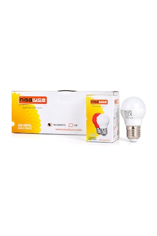 10 Adet 1w E27 Beyaz Yuvarlak Gece Lambası Led Ampul 4741 Altın
