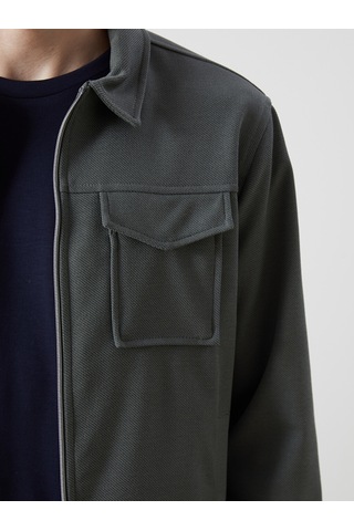Lcw Vision Yeşil Slim Fit Gömlek Yaka Erkek Ceket