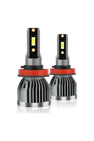 Jeehugo Q3 Tipi Araba Led Farları - H8/h9/h11 Bağlantı, 6000k Beyaz Işık, Ip68 Su Geçirmez, 50.000 Saat Ömür, Kolay Kurulum