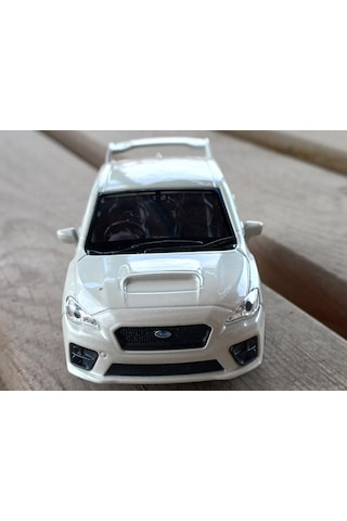 Welly Lisanslı Subaru Wrz Stı Çek Bırak Model Metal Araba 1:34 43693d - Beyaz