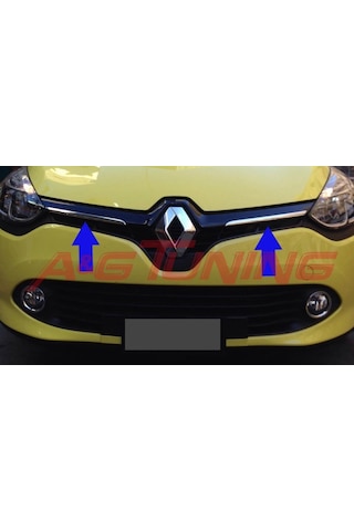 Renault Clio 4 Sport Tourer Krom Ön Panjur 2Prç Paslanmaz Çelik N11.3944