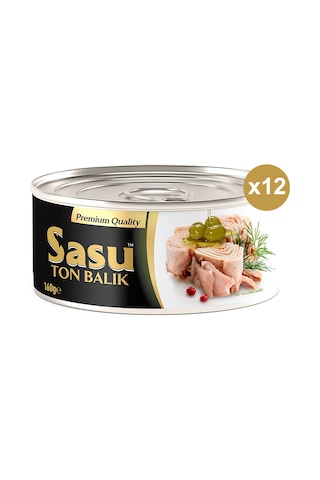 Sasu Zeytinyağlı Ton Balığı Bütün Dilim 12 x 160 G