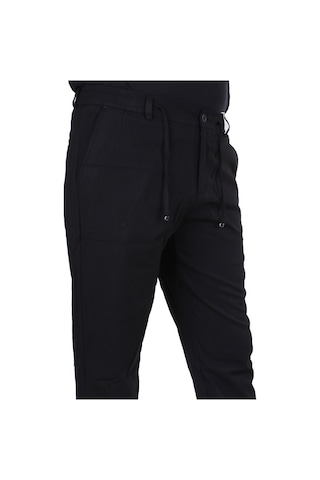 Dagoster Dmg23-619712 Siyah Normal Bel Düz Paça Jogger Erkek Pantolon Siyah