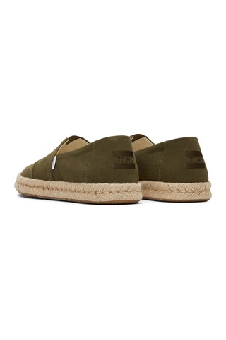 Espadril / Keten Erkek 10019899 Toms Alpargata Rope 2.0 Olive Olive Yağ Yeşili