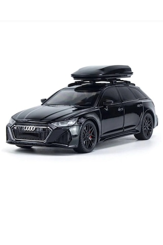 Che-zhı 1:24 Audi Rs6 Metal Siyah Renk Sesli Işıklı Model Araba