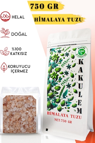 Kakulem Sertifikalı 750 Gr İri Tane Granül Himalaya Tuzu