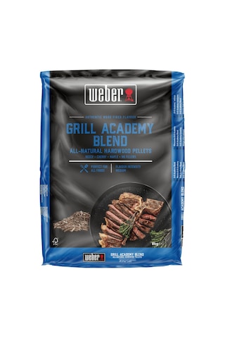 Weber Ahşağ Pelet Grill Academy Blend 8 Kg Siyah