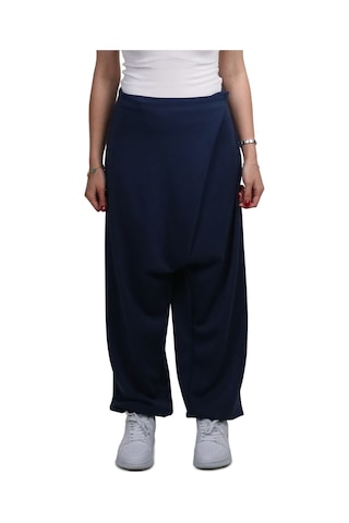 Kadın Modal Kumaş Yumuşak Dokulu Lacivert Şalvar Pantolon Lacivert