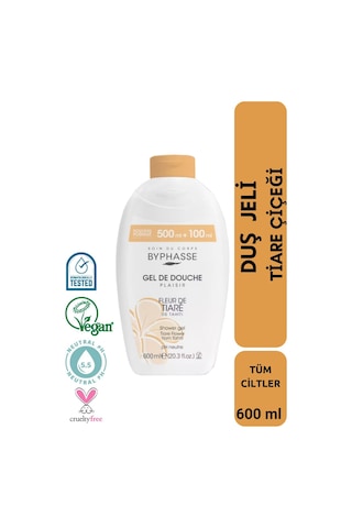 Byphasse Plaisir Tiare Çiçeği Duş Jeli 600 ML