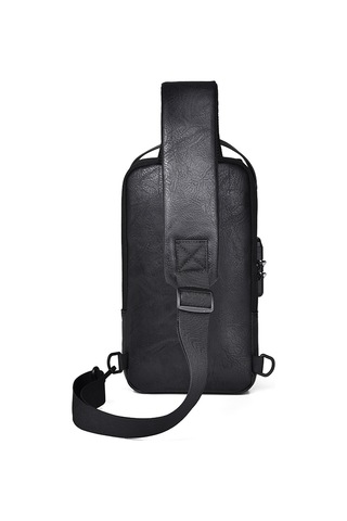 Sones Weıxıer X318 Tek Omuzlu Çapraz Askılı Erkek Su Geçirmez Hırsızlığa Karşı Küçük Sırt Çantası Siyah