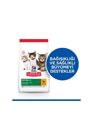 Hill's Science Plan Healthy Development Tavuklu Yavru Kedi Maması 1 KG + 500 G