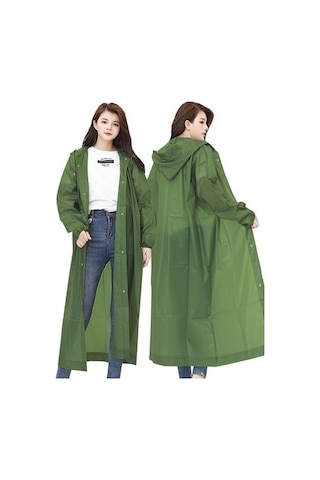 Marlux Eleven Market Raıncoat Eva Unisex Haki Yağmurluk Haki