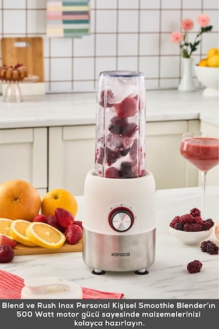 Karaca Blend Ve Rush Inox 500 W Personal Kişisel Smoothie Blender
