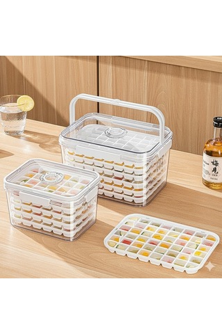 Büyük Kapasiteli Buz Yapma Ve Saklama Kabı Beyaz