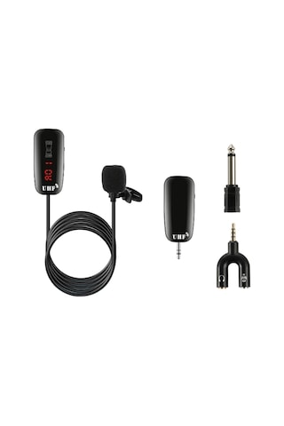 Lemestar Kablosuz Uhf Mikrofon Seti - 50m Menzilli, Akıllı Telefon/pc Uyumlu, Canlı Yayın Ve Kayıt İçin
