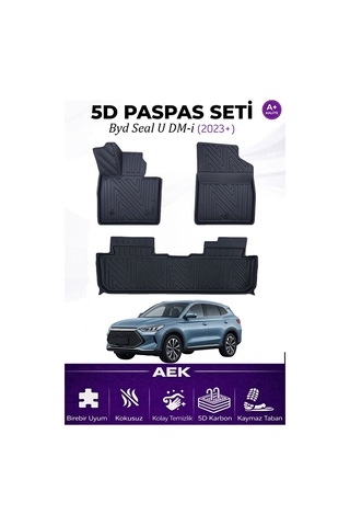 Byd Seal Udm-i 2023+ Araca Özel Havuzlu "karbon" Paspas Takımı