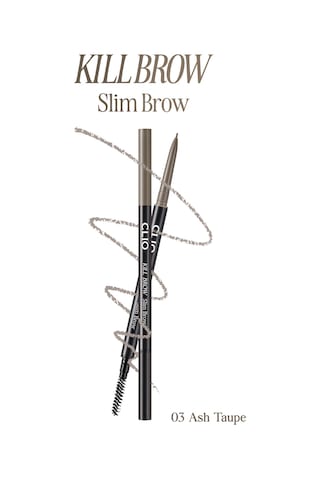 Doğal Görünüm Sunan Ultra İnce Uçlu Çift Taraflı Kaş Kalemi Clıo Kill Brow Slim Brow 03 Ash Taupe 88797991