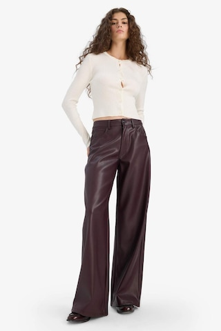 Defacto Regular Fit Bisiklet Yaka Triko Hırka A2076ax25wner105 Ekru