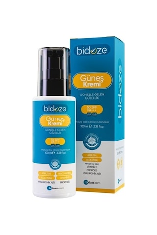 Bidoze Güneş Kremi 50+ Spf Leke Karşıtı Onarıcı, Alpha-arbutin Ginseng Ve Kolajen