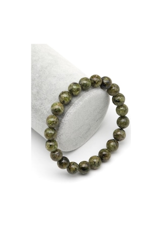 Alibaba Doğaltaş Zebercet Doğal Taş Bileklik 9 Mm Küre Kesim